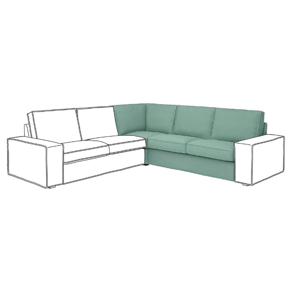 New in box ! IKEA KIVIK Cover For Corner Section Tallmyra Light Green 005.577.58